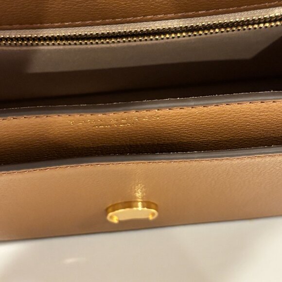 Tory Burch Miller Pebbled Leather Shoulder Bag in Forest Brown  NEW - Picture 11 of 11